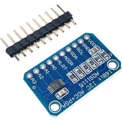 1 PCS 4-channel ADS1115 Small 16-bit Precision Analog-to-digital Converter ADC Development Board Module
