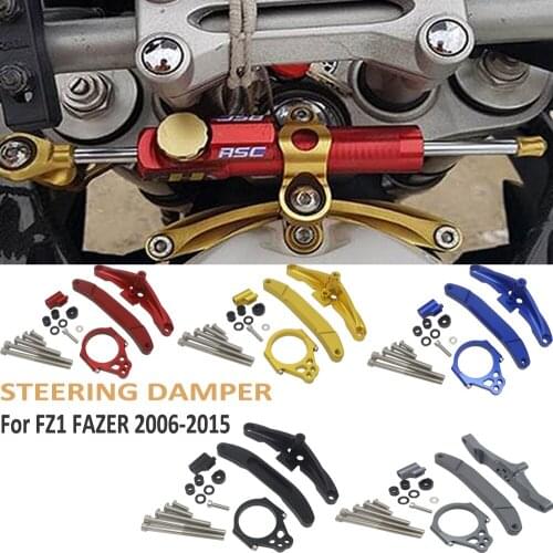 For Yamaha FZ1 FAZER 2006-2015 Motorcycle Accessories Steering Damper Bracket Set Stabilizer Linear Dampers Mounting Support
