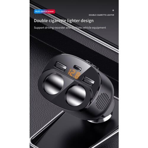 Car Phone Charger FM Modulator USB Car Charger FM Transmitter Bluetooth Hands-free For iPhone Xiaomi Huawei Samsung