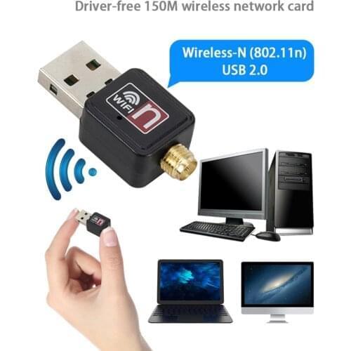 Wireless Network Card 150m USB WIFI Transmitter Receiver Adapter With Rotatable Antenna For Laptop PC Mini Wi-fi Dongle