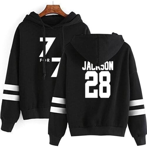 KPOP GOT7 printed hoodie long sleeve k-pop hoodies for men women fashion pullover fleece/thin sweatshirt unisex Jacket coat