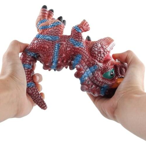 HX5D Squeeze Screaming Dinosaur Toy Rubber Squeeze Toy Squawking Dinosaur Pressure Reducing Toys Anxiety Relief Dinosaur