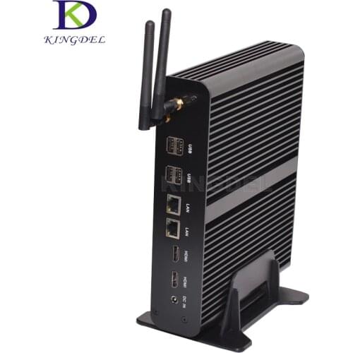 I7 4th Gen High speed Mini PC Core i7 4500U/4560U Small Home Computer,Dual Gigabit lan,2*HDMI,USB3.0,HTPC,Windows10 OS,300M WIFI