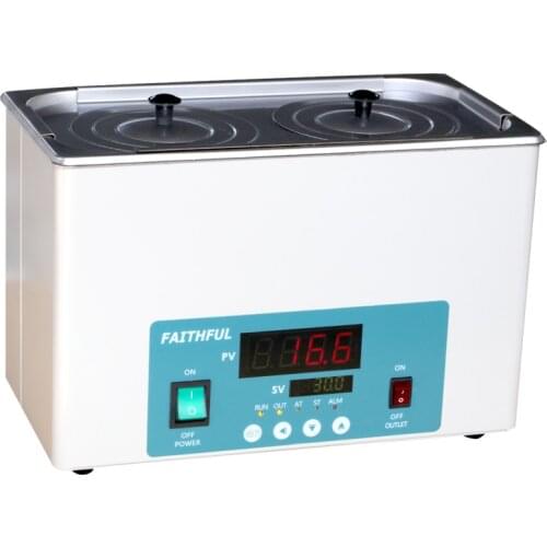 Lab Supplies Stretching Inner Chamber 2 holes digital thermostat heating Water Bath (LED screen)