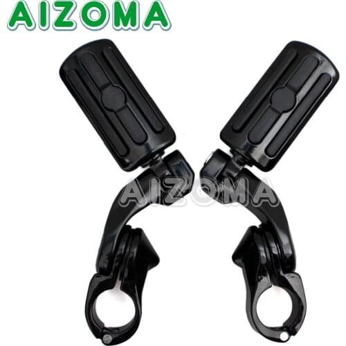 Motorcycle 1.25"( 1-1/4") 32mm Engine Tube Highway Foot Pegs Clamp Mount For Harley Softail Dyna Super Wide Glide Low Rider