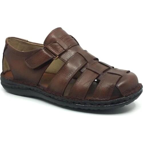 Mens Genuine Leather Sandals Slippers Summer Soft Shoes Mens Sandals High Quality Sandals