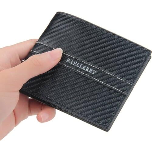 Mens Short Wallet Korean Version Thin Multi-card Position Wallet Horizontal Style Open Leisure Card Bag