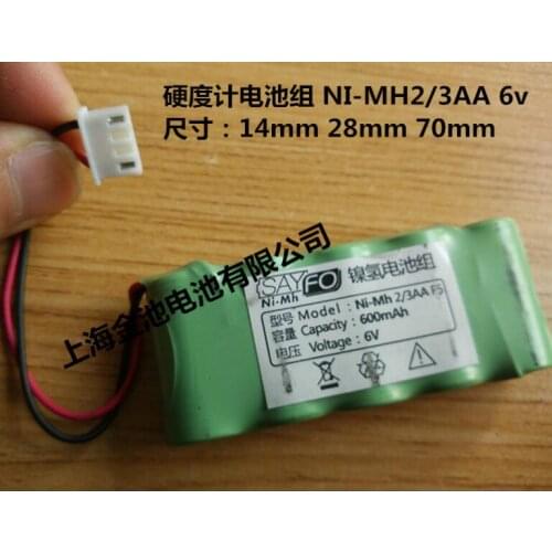 NI-MH 2/3AA 600mAh 6V Ni-MH battery pack Leeb Hardness Tester Battery Hardness Tester Battery