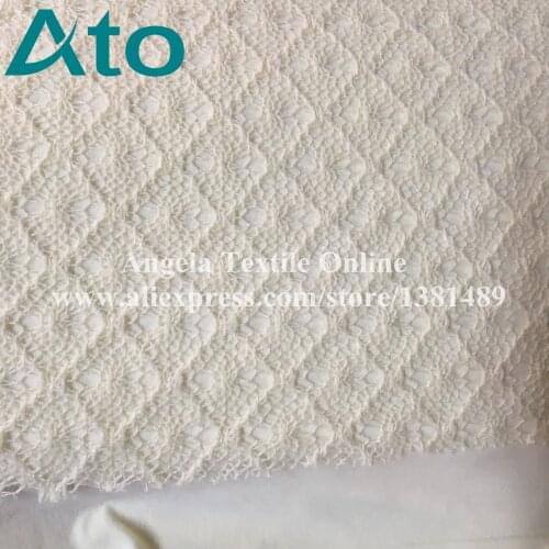 Wholesale Knit Fabrics Mesh Plaid jacquard wool fabric baby photo backdrop blanket fabrics