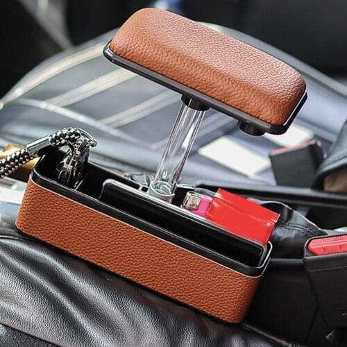 Car Seat Central Filler Gap Storage Box Elbow Support Adjustable Armrest Pad Universal car armrest adjustable box arm rest