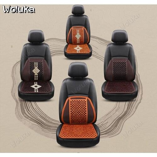 Seat Cushion single piece with Wooden Beads Seat Backrest Lumbar Waist Support kst cool summer seat Mat CD50 Q01