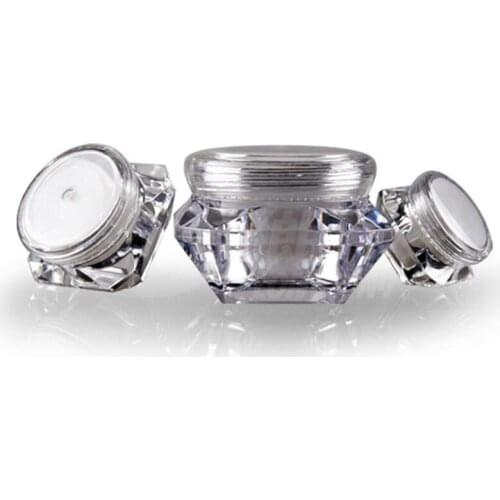 10g Empty Plastic Transparent Cream Jars, 10ml Clear Cosmetic Packaging Containers Wholesale