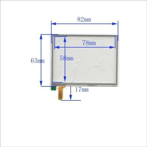 NEW TM1006E31 3.5inch 4 lins Touch Screen For GPS CAR 82mm*63mm touchsensor 82*63 touchglass digitizer GLASS Good quality assur