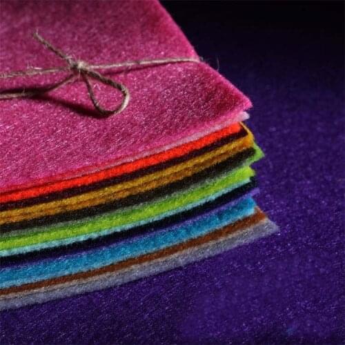 Special Sales! 20pcs random different colors 15x15cm polyester acrylic nonwoven Fabric,needlework non-woven felt Fieltro feltro