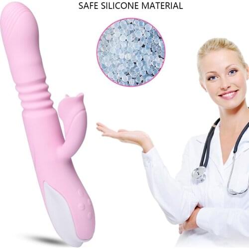 Heating Vibrator G Spot Dildo Silicone Scalable Tongue Licking Wand Clitoris Massager Sex Toys For Women SHAKI Adult Sex Shop