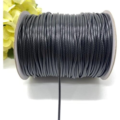 0.8/1.0/1.5/2.0mm Waxed Cotton Cord Waxed Thread Cord String Necklace Rope For Jewelry Making DIY Bracelet Necklace Accessories