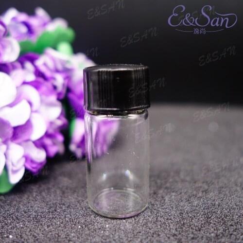 LTS01-3ML Transparent Tube Plastic Cap Essential Oil Bottle Glass Perfume Spray Dispenser Cosmetic Empty Bottle 100PCS/LOT