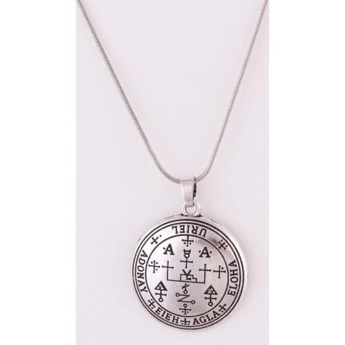 Snake Link Chain Religions Great God Archangel URIEL Solomon Style Amulet Talisman Zinc Alloy Dropshipping