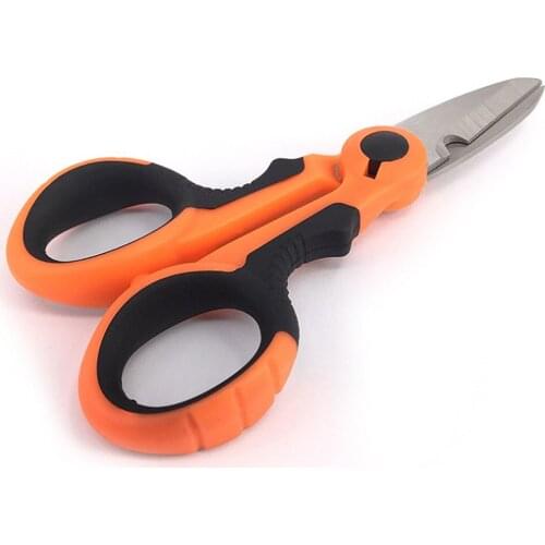 1pcs lead leather fishing scissors Multifunctional strong horse anti bite line scissors Fish line Fishing tackle supplies