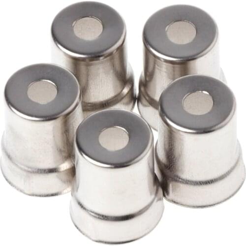 5Pcs/Set Steel Cap Microwave Oven Replacement Round Hole Magnetron Silver Tone