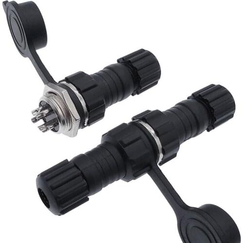 1pcs Aviation connector GX16 M16 waterproof docking back nut male&female plug and socket 2pin3pin4pin5pin6pin7pin8pin9pin IP65