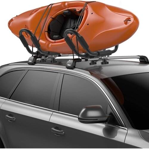 2PCS Kayak Roof Top Rack on Car Rooftop Carrier Mount For Kayak Canoe Paddle Boat Surf Ski Universal Roof Rack Stand