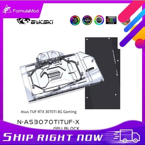 Bykski GPU Block For Asus TUF RTX 3070 Ti 8G Gaming Full Cover GPU Water Cooling Cooler N-AS3070TITUF-X