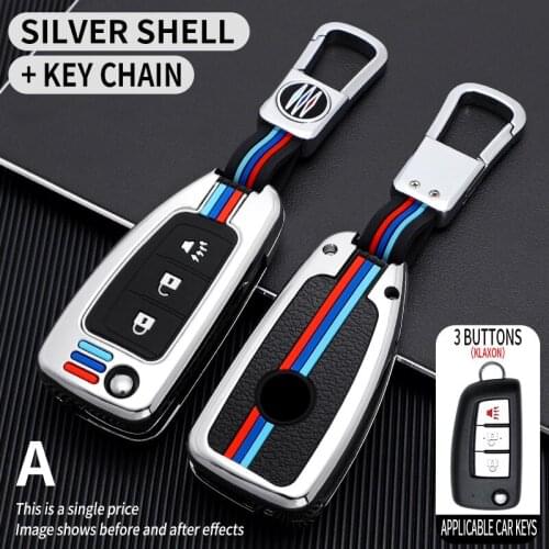 Alloy Car Key Case Cover for Nissan X-Trail T32 Rogue Juke F15 Qashqai J11 Murano MAXIMA ALTIMA Accessories 2 3 4 Buttons