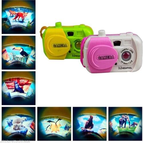 Color Ranom Camera Toy Projection Simulation Kids Digital Camera Toy Take Photo Children Educational Plastic Gift For Baby