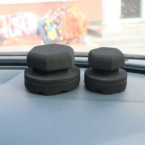 Car Wax Polishing Sponge Hexagonal Grip Applicator Hand Tire Wax Sponge Car Wash
