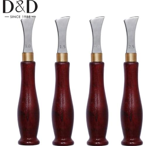 1.0/1.5/2.0/2.5mm Leather Craft Tool Shallow Slot Edge Lineer Leather Crimping Tool Edge Device Trimmer Leather Crimping Tool