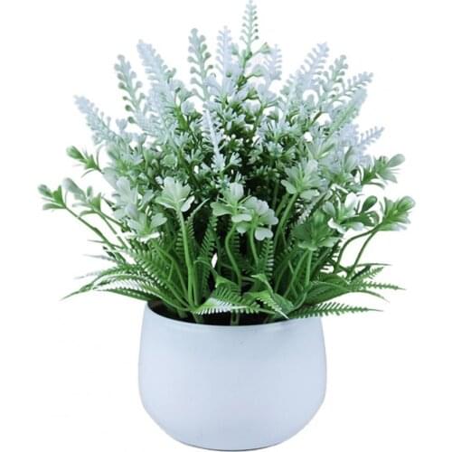 Artificial Plant Bonsai Simulation Lavender Ornament Home Wedding Decoration