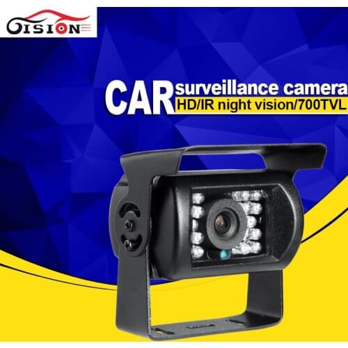 Free Shipping 4 Pin 600TVL 700TVL CCD IR Night Vision Waterproof Car Rear View Reverse Backup Camera for Bus Truck Van