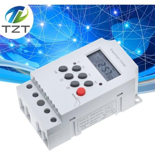 KG316T-II Electronic Timer AC 220V 25A Din Rail Digital Programmable Electronic Timer Switch Electric Equipment Control on/off