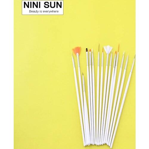 Acrylic Nail Brush Kit Art Set UV gel brush Nail Art Brush Decorations For Polish Professional French Nail Art Liner Brushes