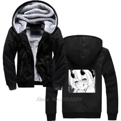 New Vintage Succubus Hoodie Kawaii Girl Anime Sexy Adult Japan Waifu Otaku Men Winter Thicken Keep Warm Hoodies Sweatshirt