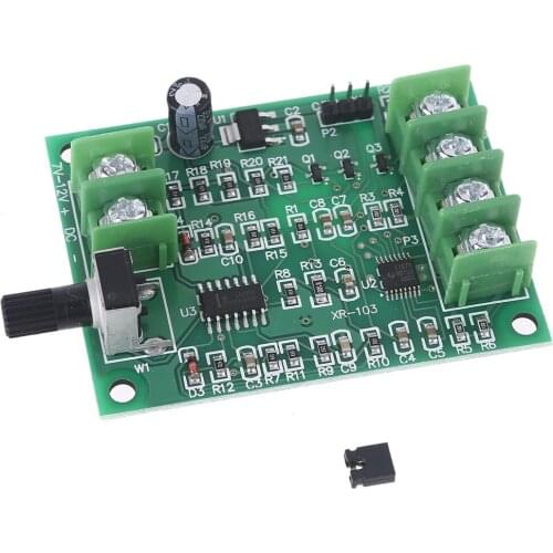 DC7-12V Brushless Hard Disk Motor Driver Board Speed Controller Module with Reverse Voltage Over Current Protection