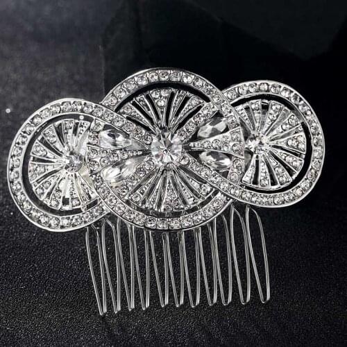 12pcs/lot Wholesale Rhinestone Hair comb new Flower Hairpins Tiara Women Bridal Head Jewelry for Gifts Colar hair Combs Bijoux
