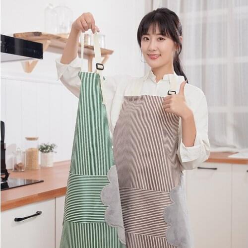 Adjustable cloth, hand wipe apron, pure cotton, fashionable cooking and oil proof coverlet