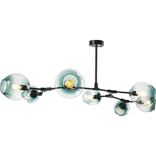 Marmenkina modern twig wrought iron living room dining room bedroom creative magic bean glass ball molecular chandelier