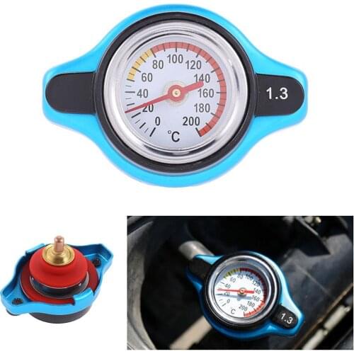 VODOOL Small Head Big Head 0.9 1.1 1.3 bar Thermost Radiator Cap Cover Large Head Water Temperature Gauge Meter Car Truck