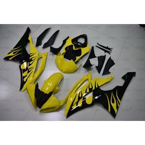 YZF R6 2008 - 2015 Fairings YZF R6 10 11 Plastic Fairings YZFR6 2012 Yellow Black Motorcycle Fairing