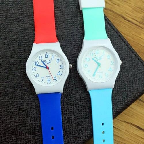 Hot selling women high quality silicone dress watch lovely dial girls japan movement quartz watch student casual waterproof
