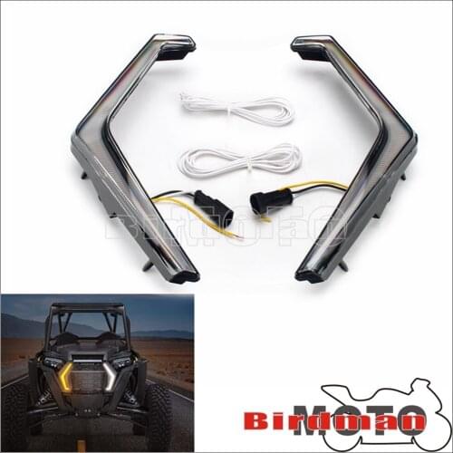 1Pair RZR Front led Light Turn Signal Signature for Poalris RZR XP TURBO/RZR XP 4 TURBO/RZR XP 1000/RZR XP 4 1000 2018-2021 2020