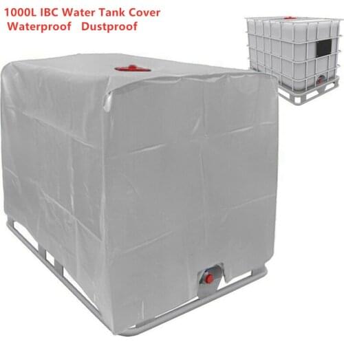 Silver Outdoor Cover For Rain Water Tank 1000 liters IBC Container Foil Waterproof Anti-Dust Cover Sun Protection Oxford Cloth