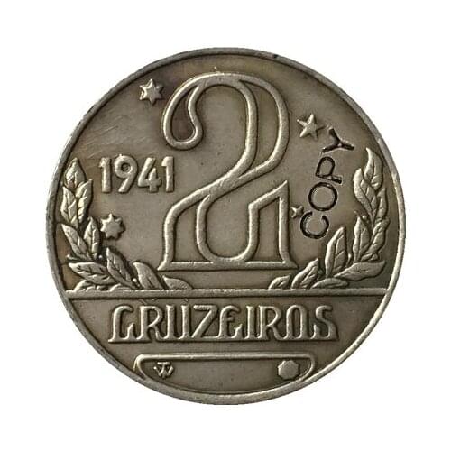 1941 NICKEL Brazil 2 BRZ coins COPY COINS 25.2MM