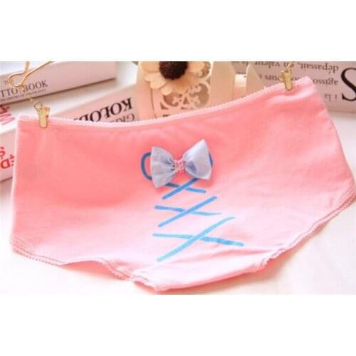 6 Fashion Cotton panties womens Childrens Girls Underwear Kids shorts priefs Comfort Multi-color SQ-C035-6P