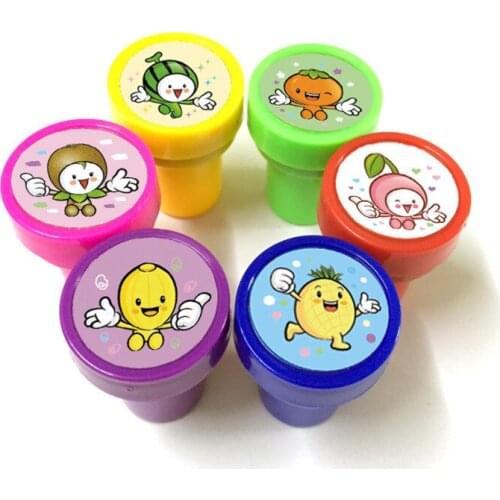 6pcs/lot Cute Cartoon Rubber Stamps Animal Dinosaur Self Inking Christmas Rubber Stamps Set For Scrapbooking Gift Toys For Kid
