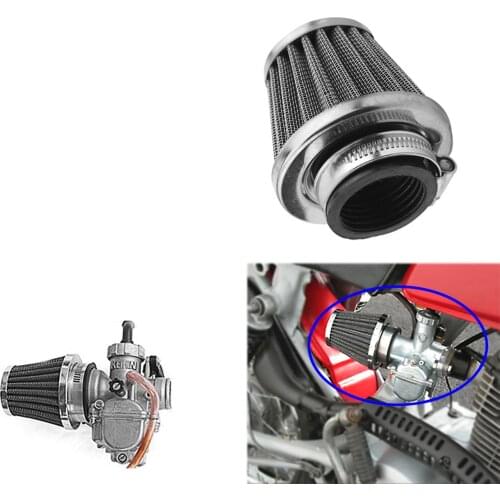 Motorcycle Accessories Oval Metallic Clamp-on Refit Intake Funnel Air Filter 28mm 35mm 39mm 42mm 48mm 50mm 52mm 60mm