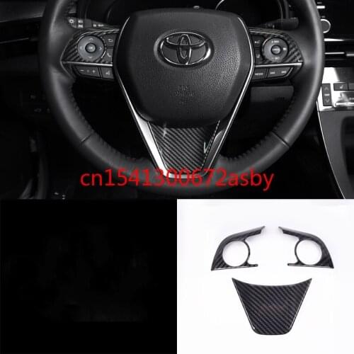 For Toyota 2019 avalon Steering wheel button modified decorative frame car interior sticker sequins